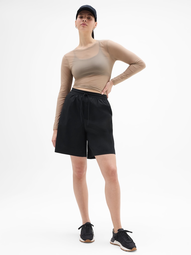 Drift Mid Rise Poplin Bermuda Short