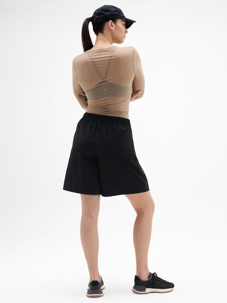 Drift Mid Rise Poplin Bermuda Short