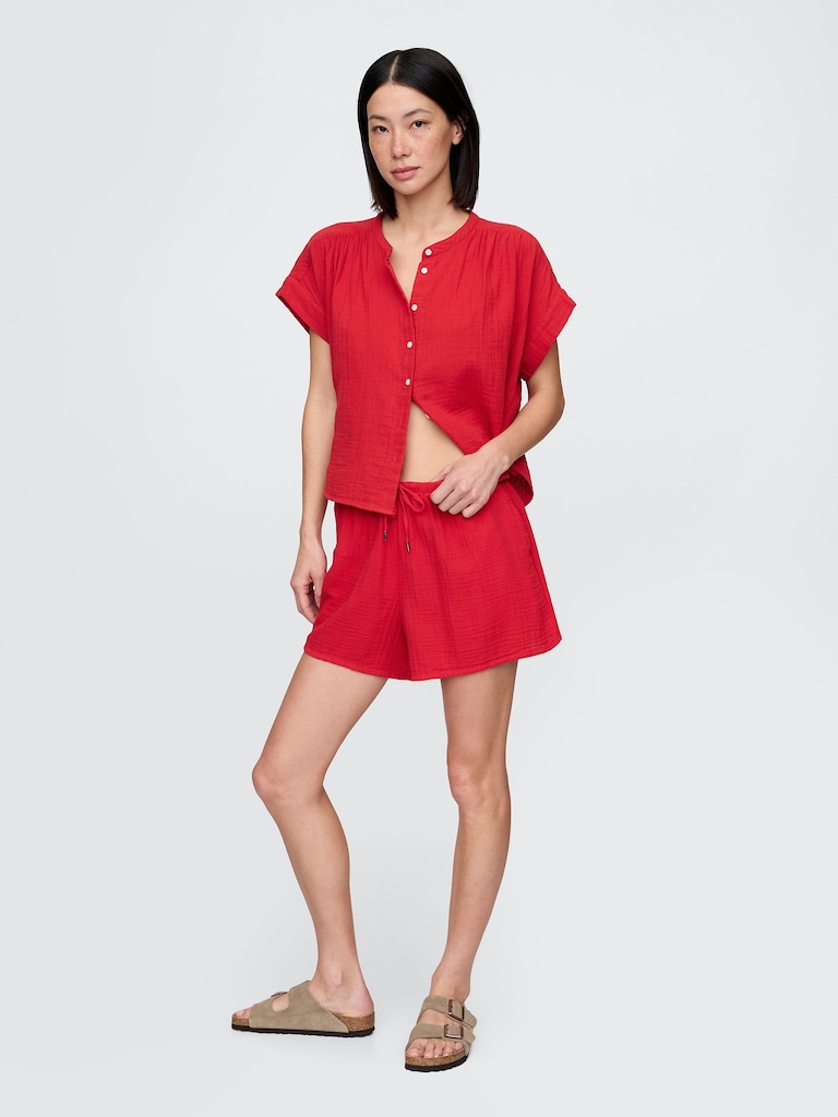 Cotton Gauze Easy Shorts