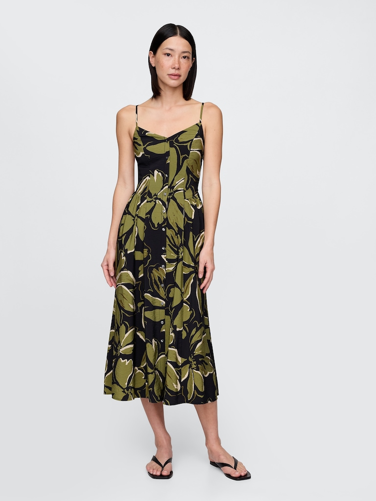 Floral V-Neck Maxi Dress