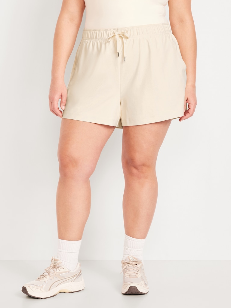 High-Waisted PowerSoft Shorts -- 3.5-inch inseam