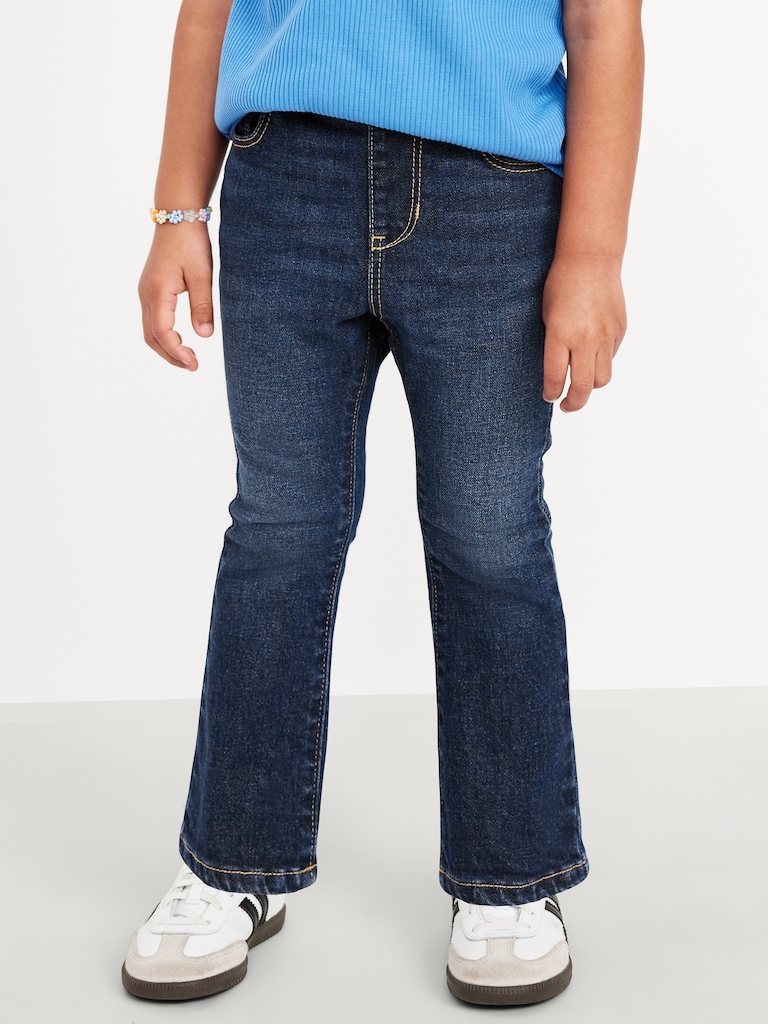 Wow High-Waisted Flare-Leg Pull-On Jeans for Toddler Girls