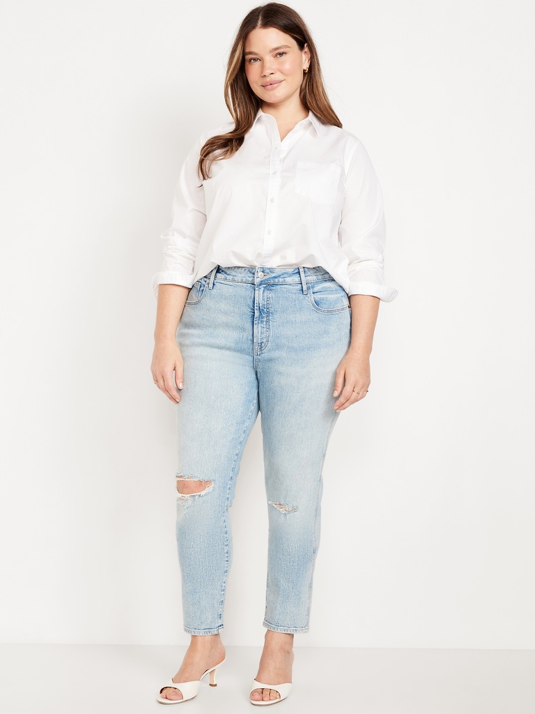 Curvy High-Waisted Vintage Slim Jeans
