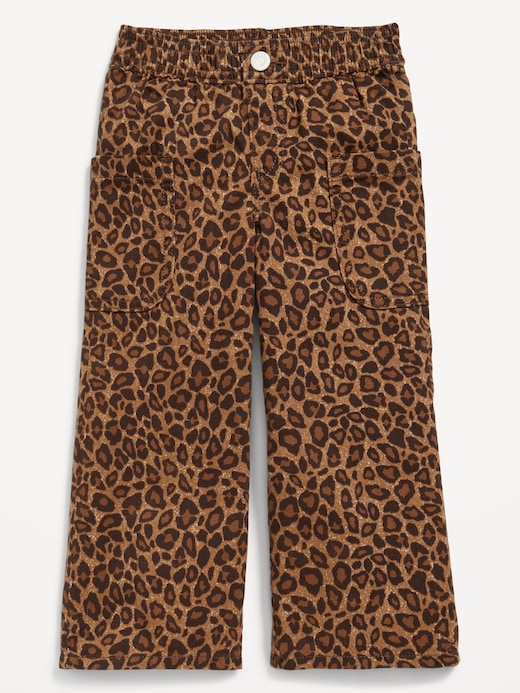 Printed Printed Pull-On Baggy Wide-Leg Cargo Twill for Toddler Girls on clearance at Old Navy — 30% off