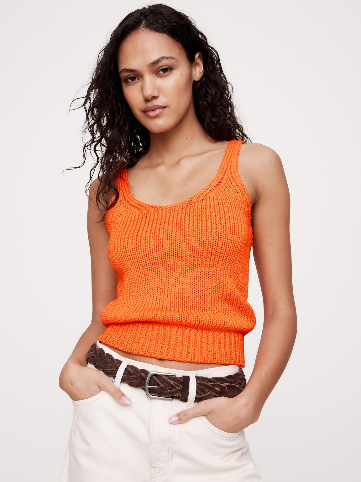 V-Neck Hardware One-Piece Swimsuit