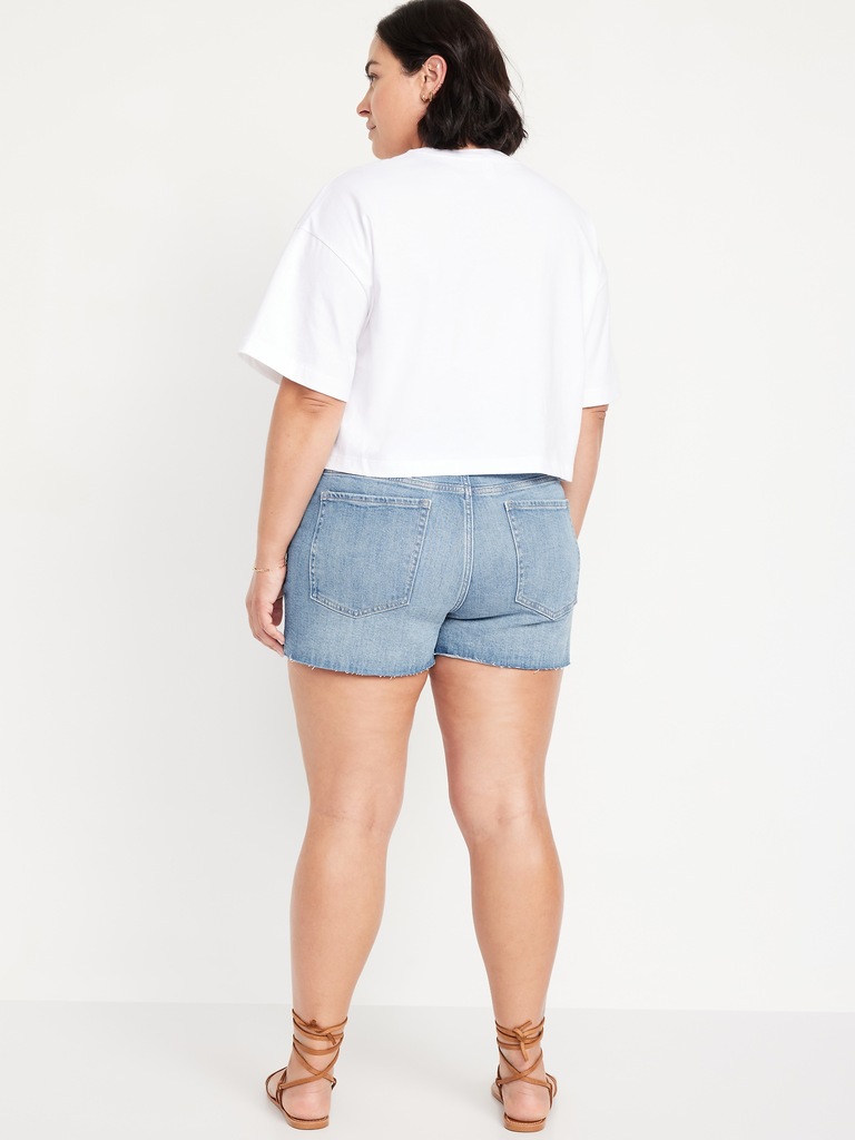 High-Waisted OG Jean Cut-Off Shorts -- 3-inch inseam