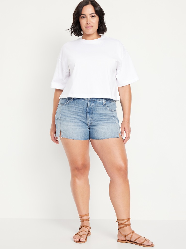 High-Waisted OG Jean Cut-Off Shorts -- 3-inch inseam