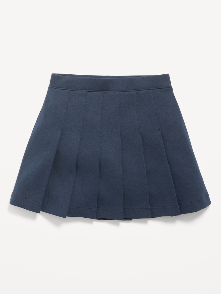 School Uniform Ponte-Knit Pleated Skort for Girls