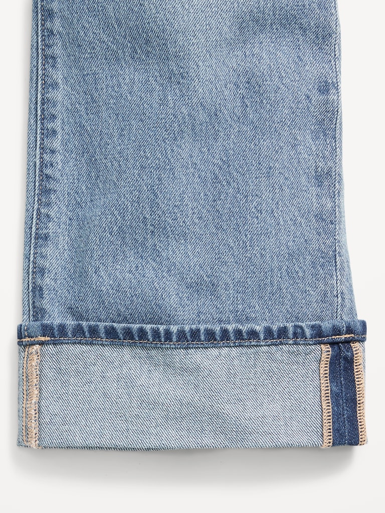 High-Waisted Baggy Wide-Leg Jeans for Girls