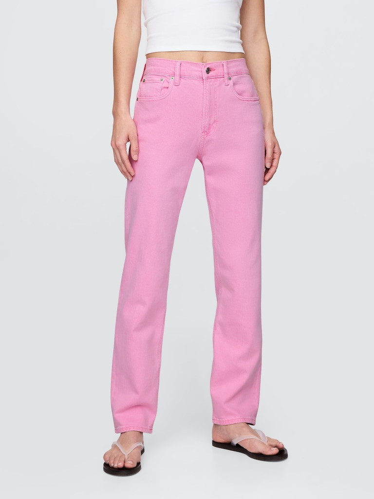 High Rise '90s Slim Straight Jeans