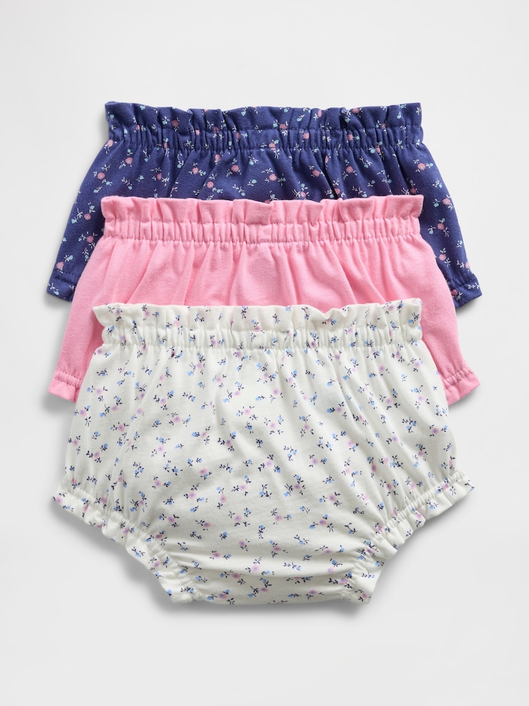 Baby First Favorites Organic Cotton Ruffle Shorts (3-Pack)