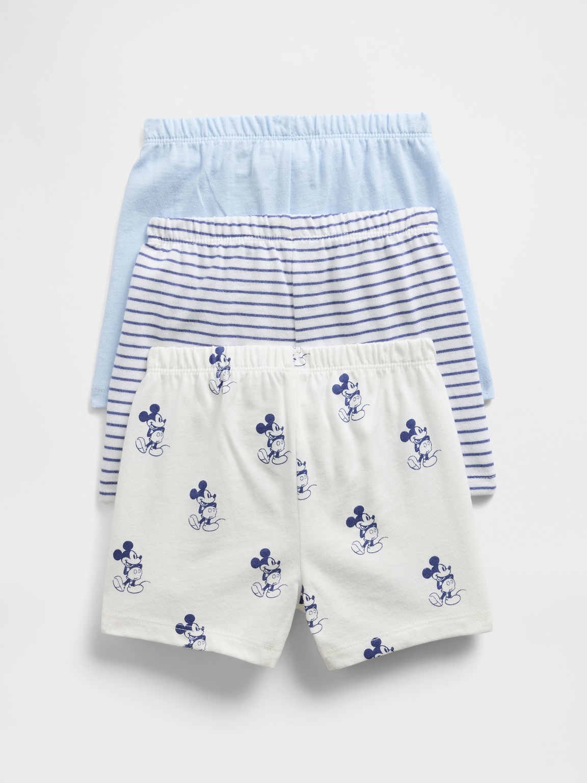 Gap × Disney Baby Organic Cotton Pull-On Shorts (3-Pack)