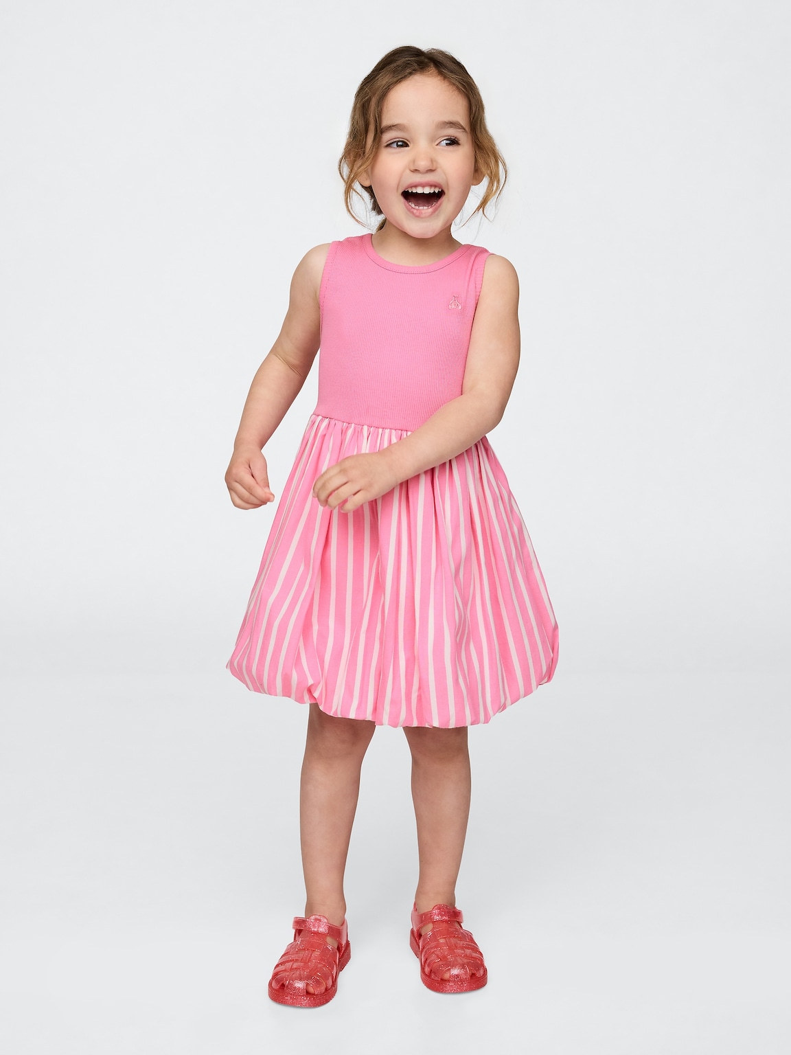 Baby & Toddler Mixed Media Bubble Dress