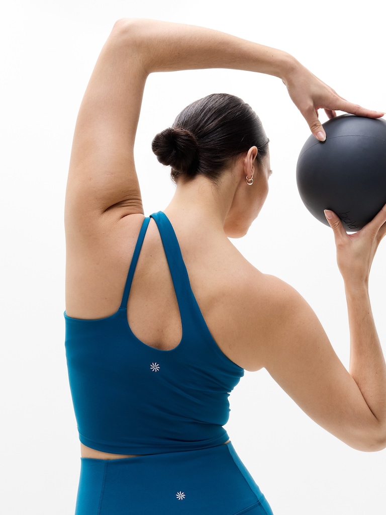 Transcend Asymmetrical Crop Sports Bra