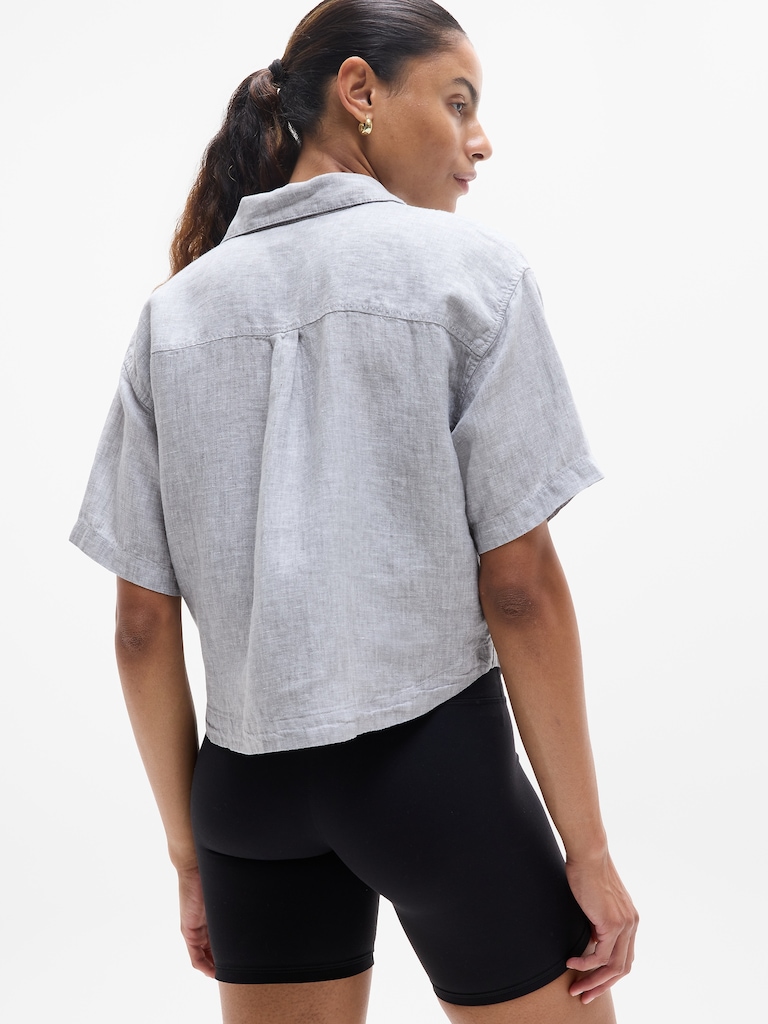 Retreat Linen Short Sleeve Shirt
