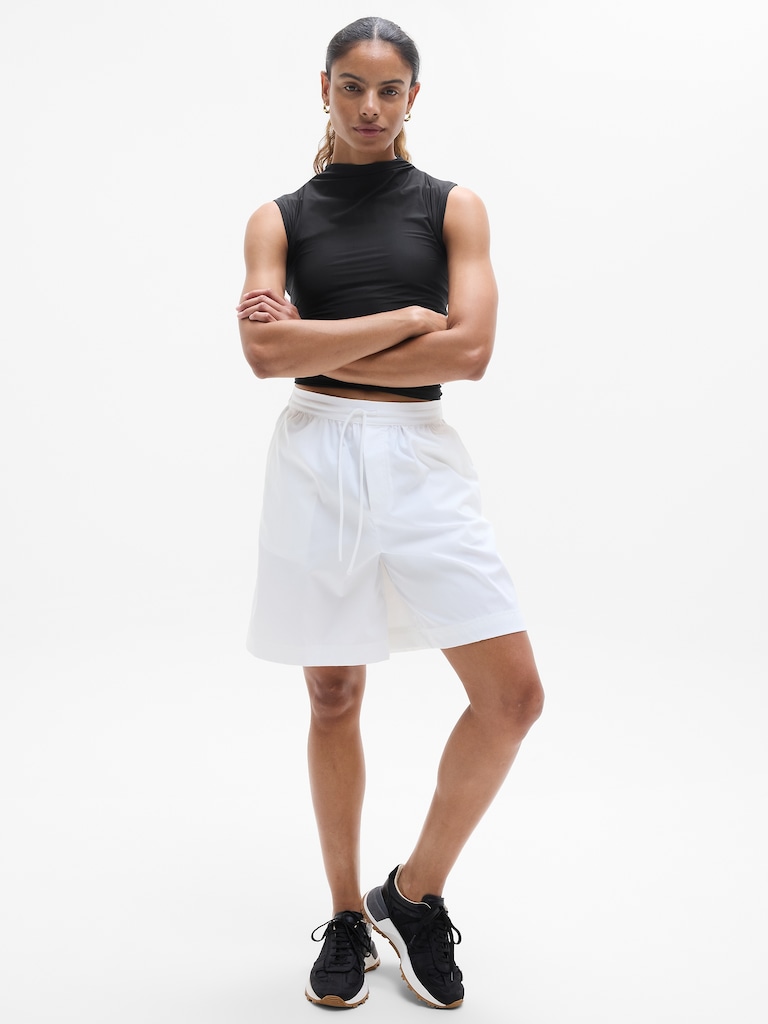 Drift Mid Rise Poplin Bermuda Short