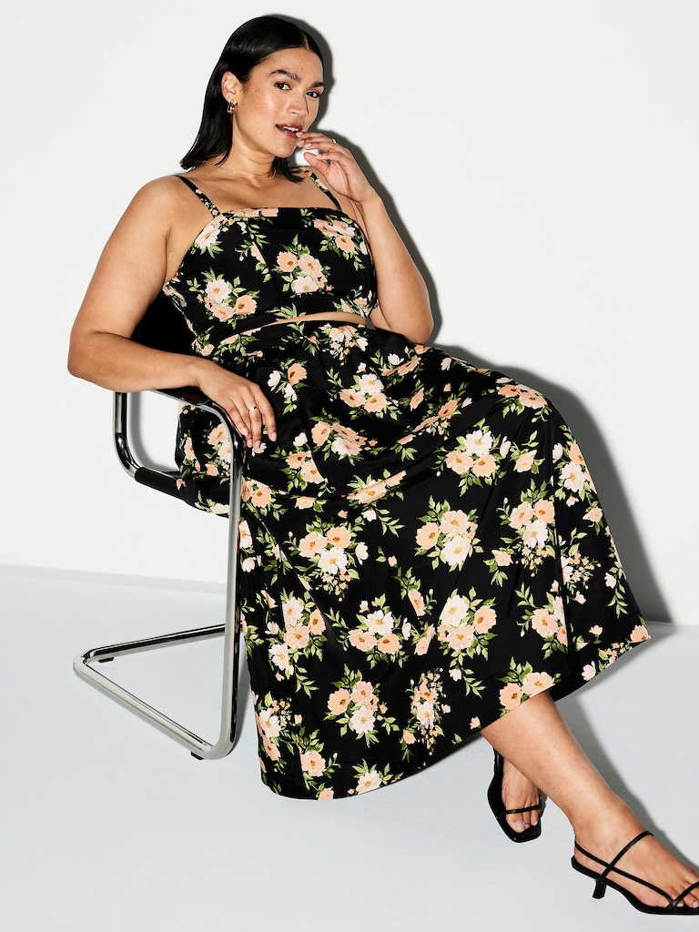 The Occasion by Old Navy Taffeta Cropped Tank Top