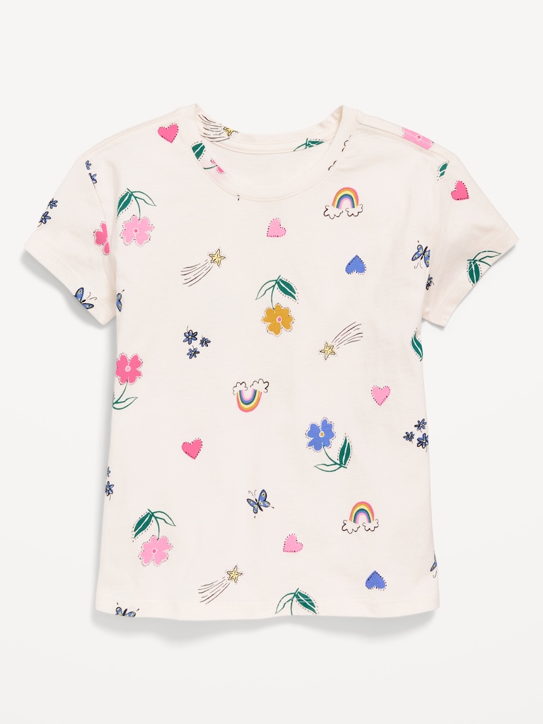 Printed Softest Short-Sleeve T-Shirt for Girls