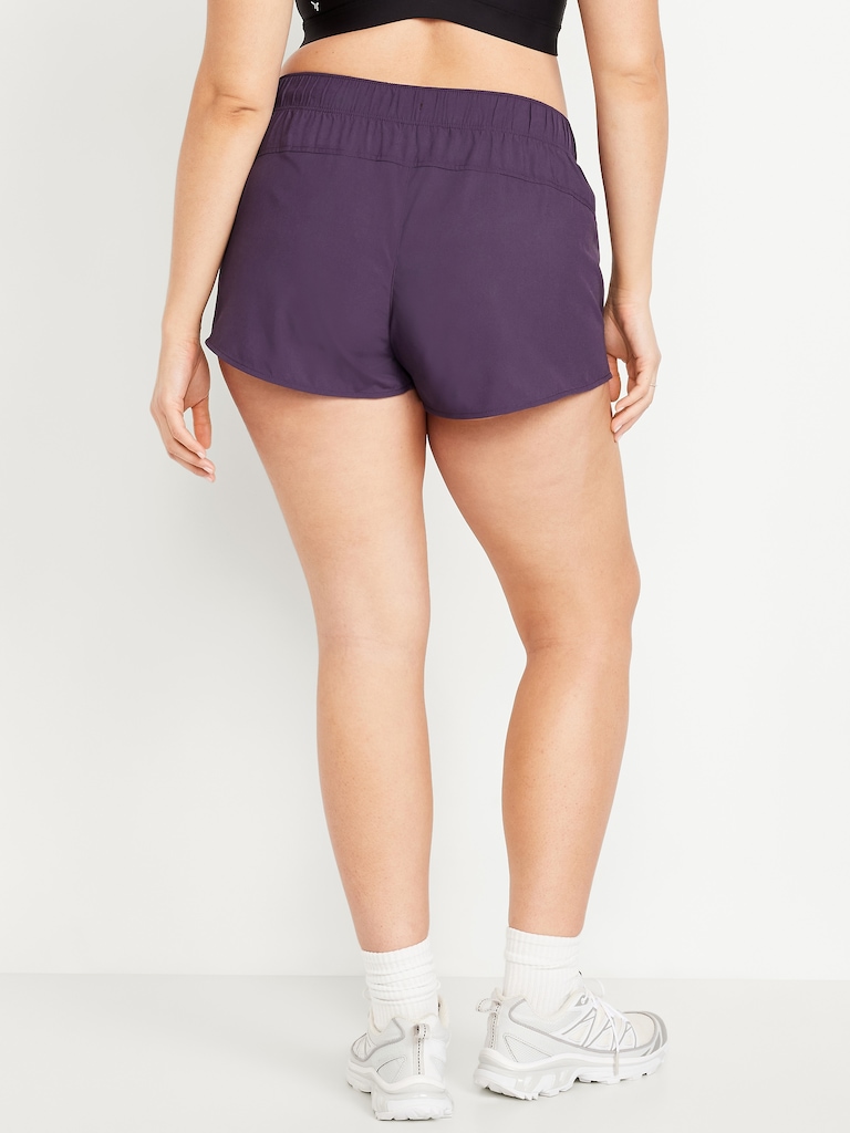 Short de course StretchTech à taille mi-basse, entrejambe de 7,5 cm