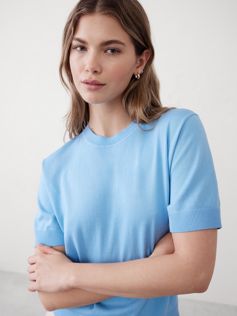 Forever Short-Sleeve Sweater