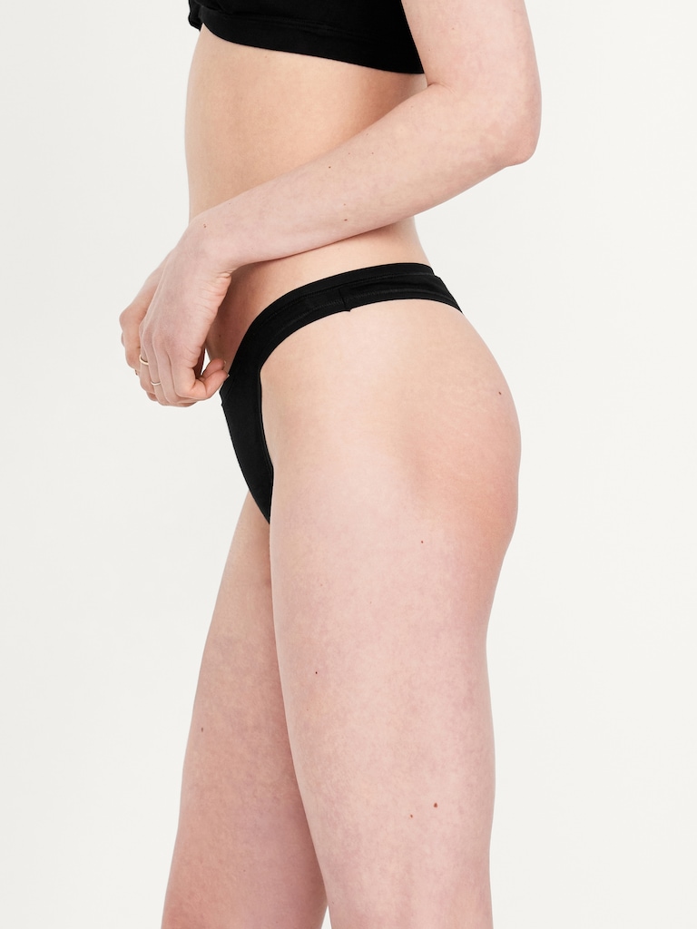 6-Pack Low-Rise Everyday Cotton Thong