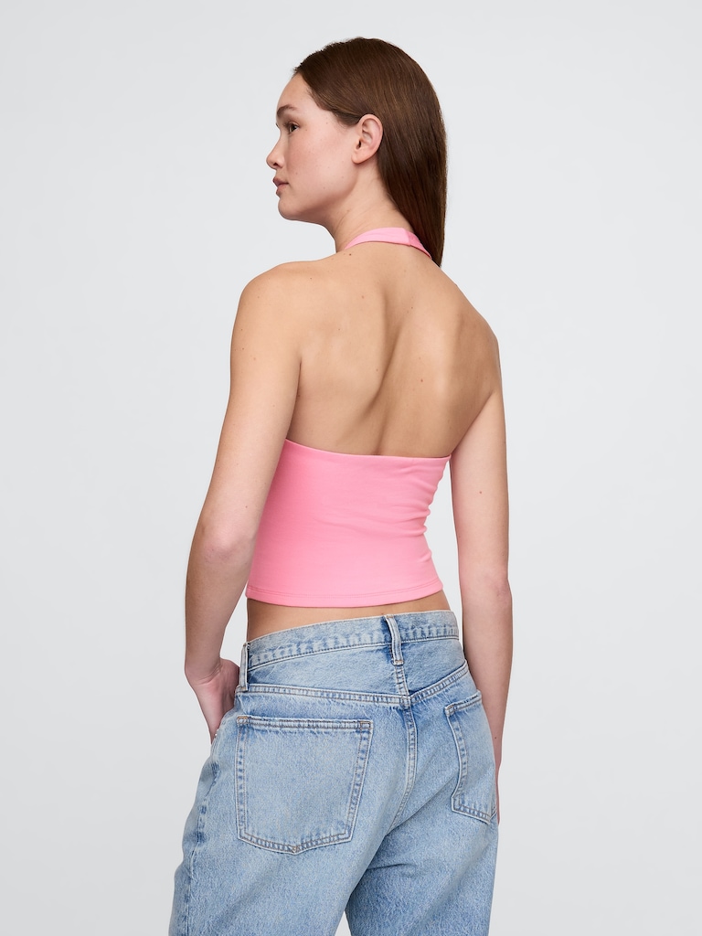 CloseKnit Halter Crop Top