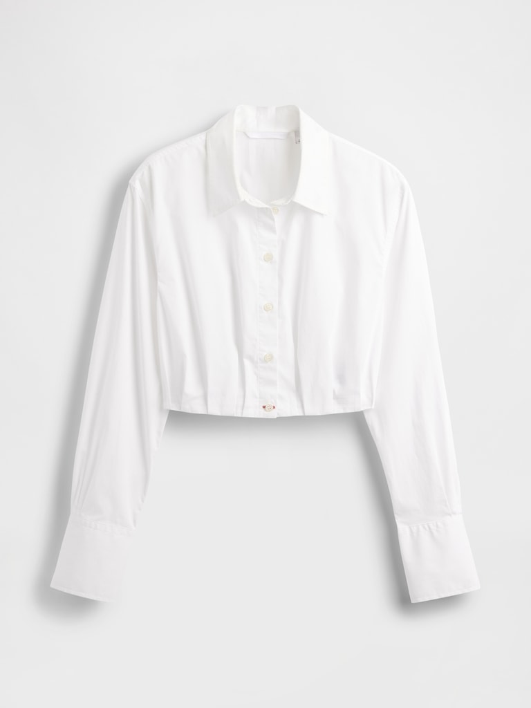 GapStudio Poplin Crop Shirt