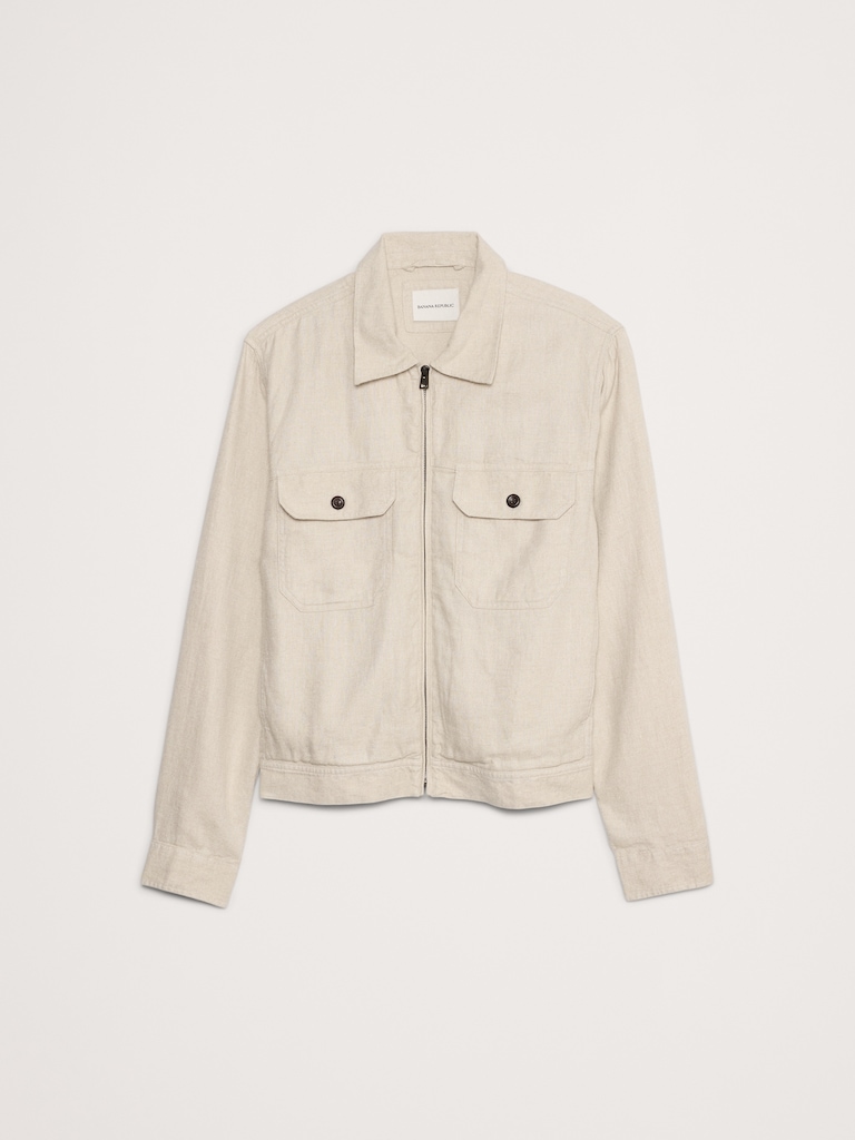 Linen-Cotton Mechanic's  Jacket