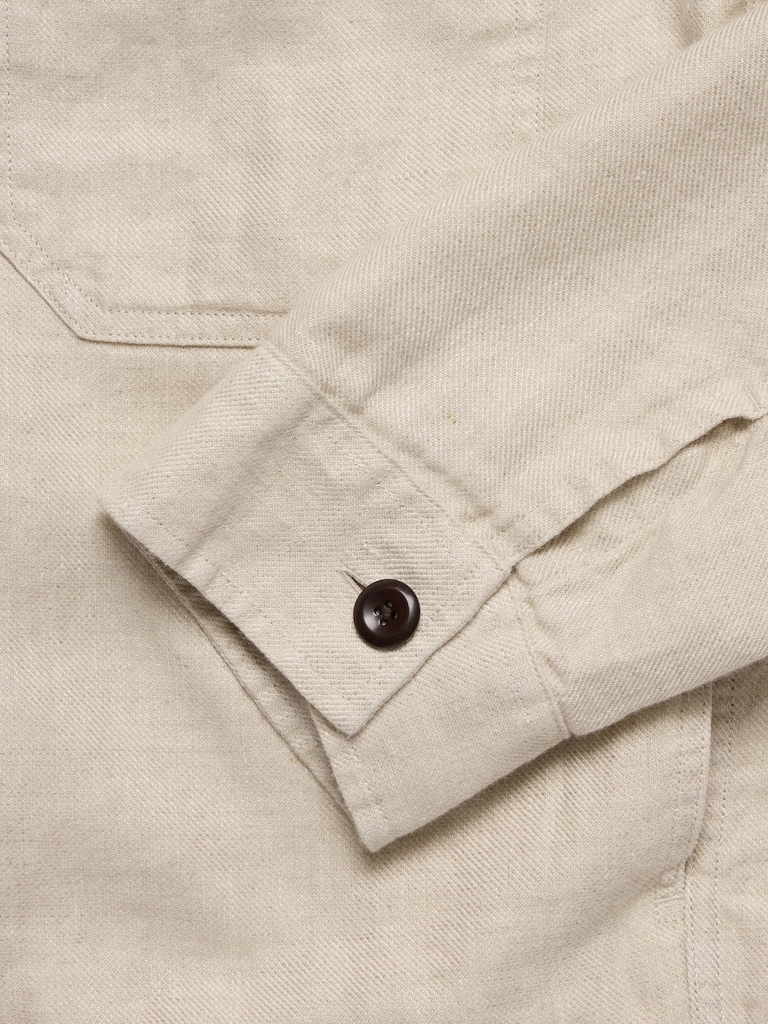 Linen-Cotton Mechanic's  Jacket