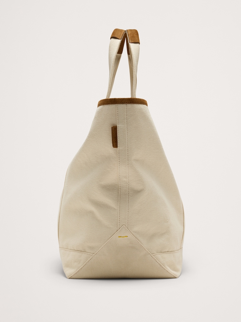 Canvas & Suede Weekend Tote