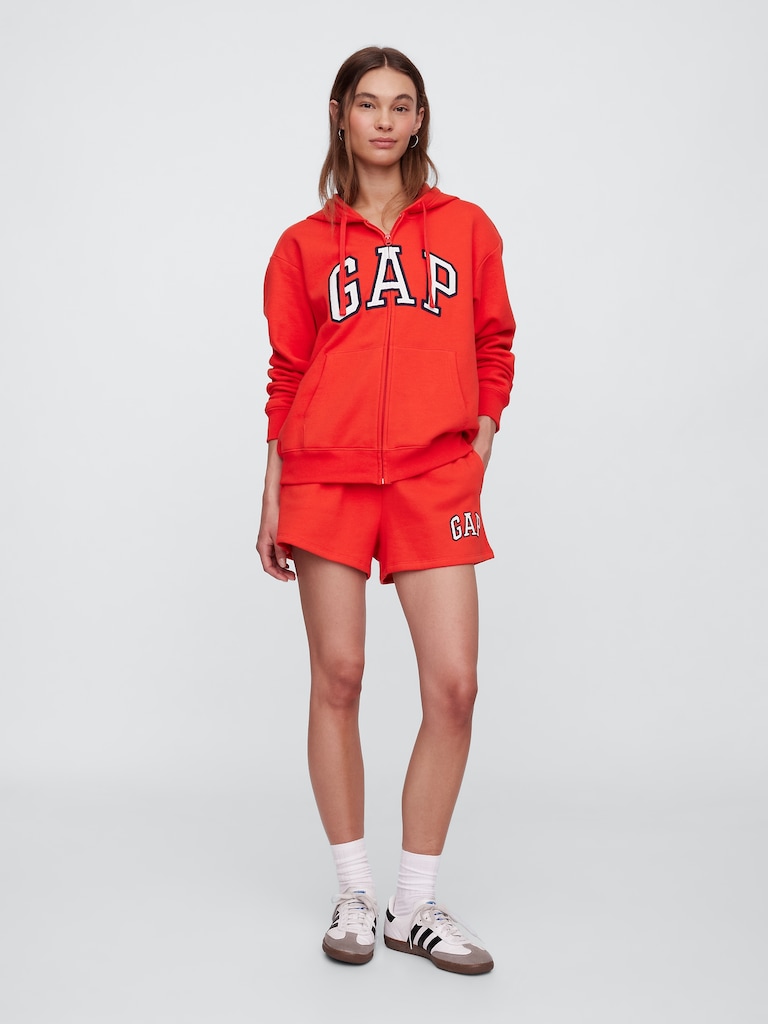 Relaxed Gap Logo Zip Hoodie