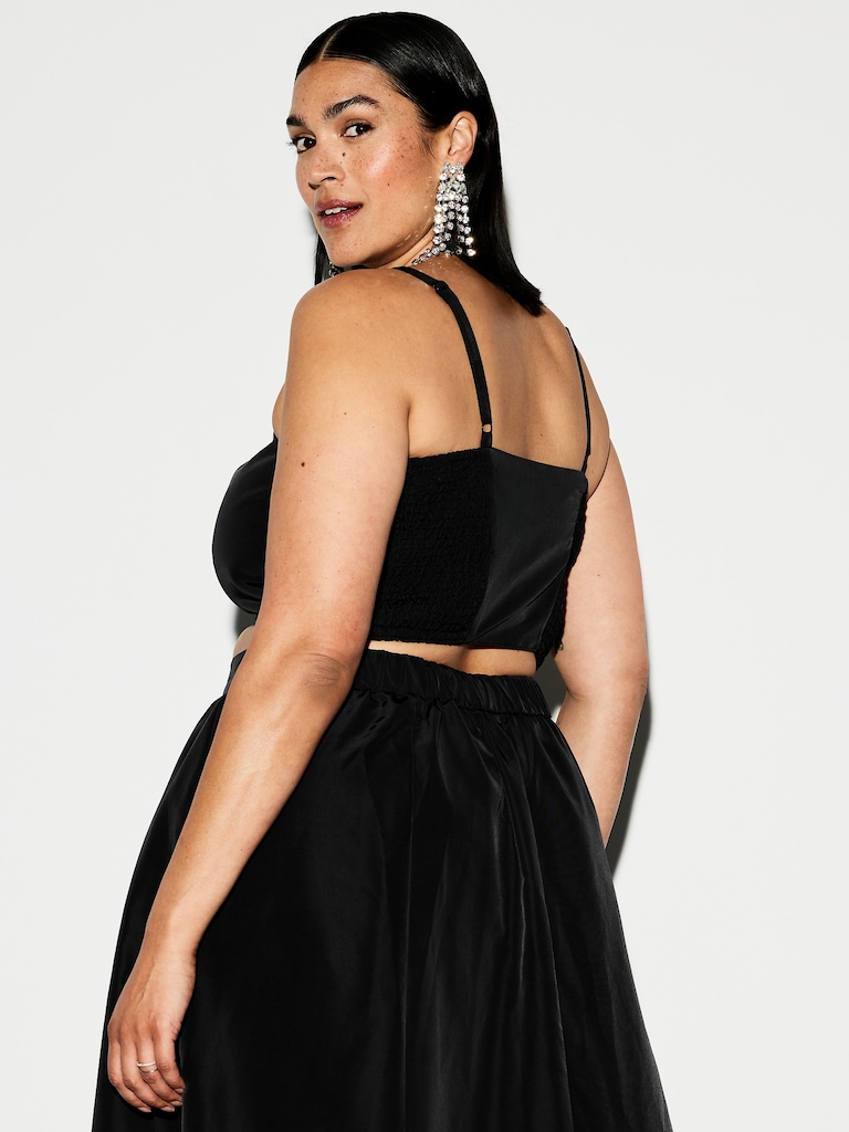 The Occasion by Old Navy Taffeta Cropped Tank Top