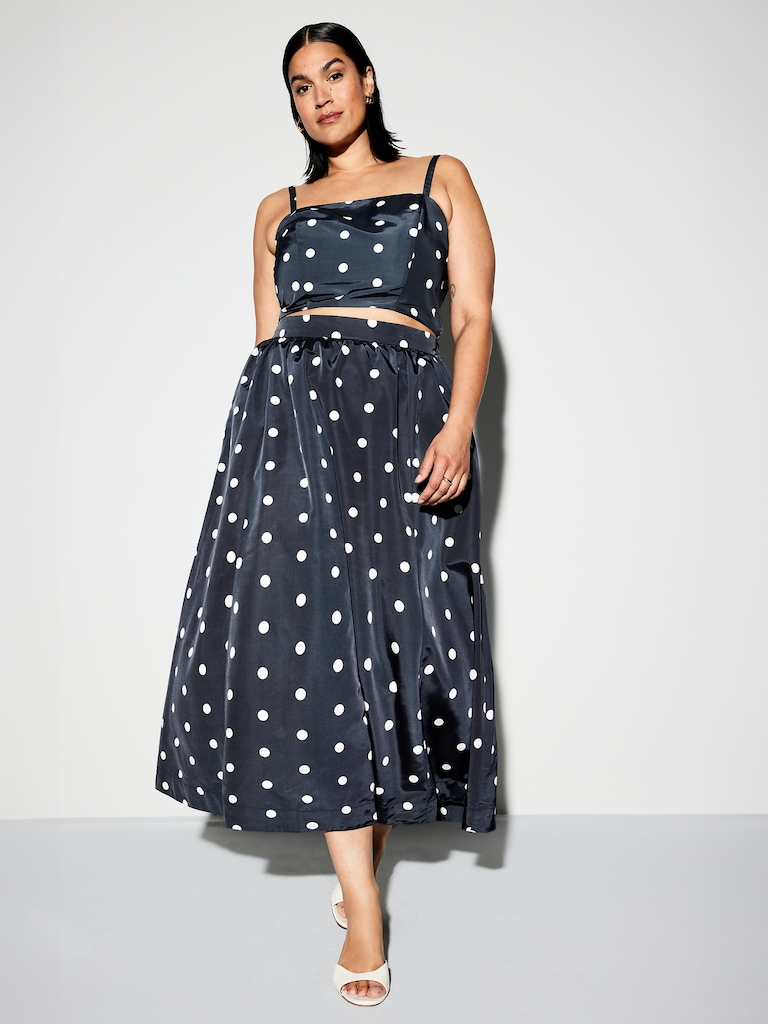 The Occasion by Old Navy High-Waisted Taffeta Midi Skirt