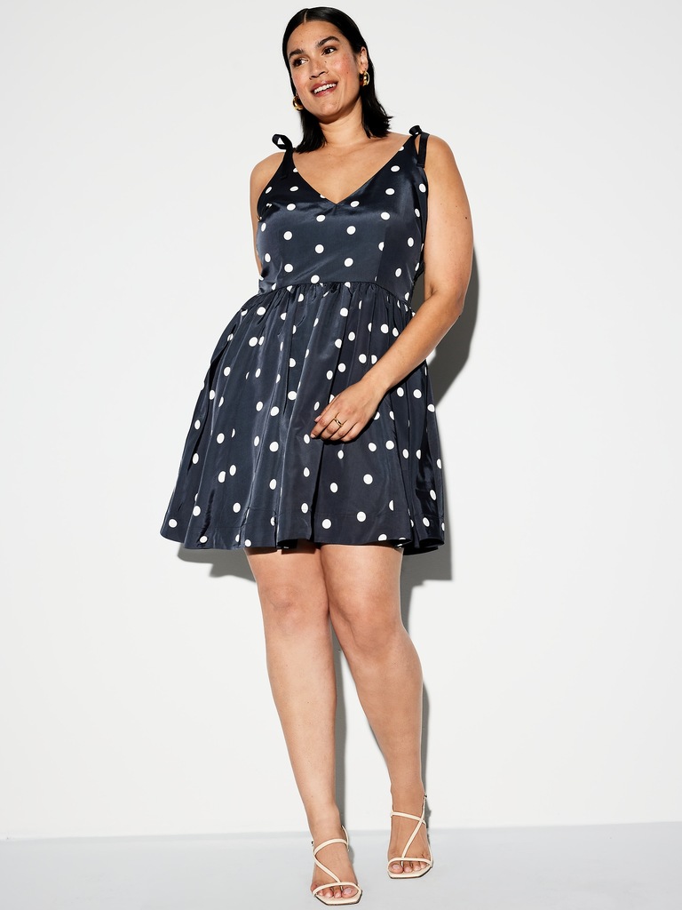 The Occasion by Old Navy Fit & Flare Taffeta Mini Dress