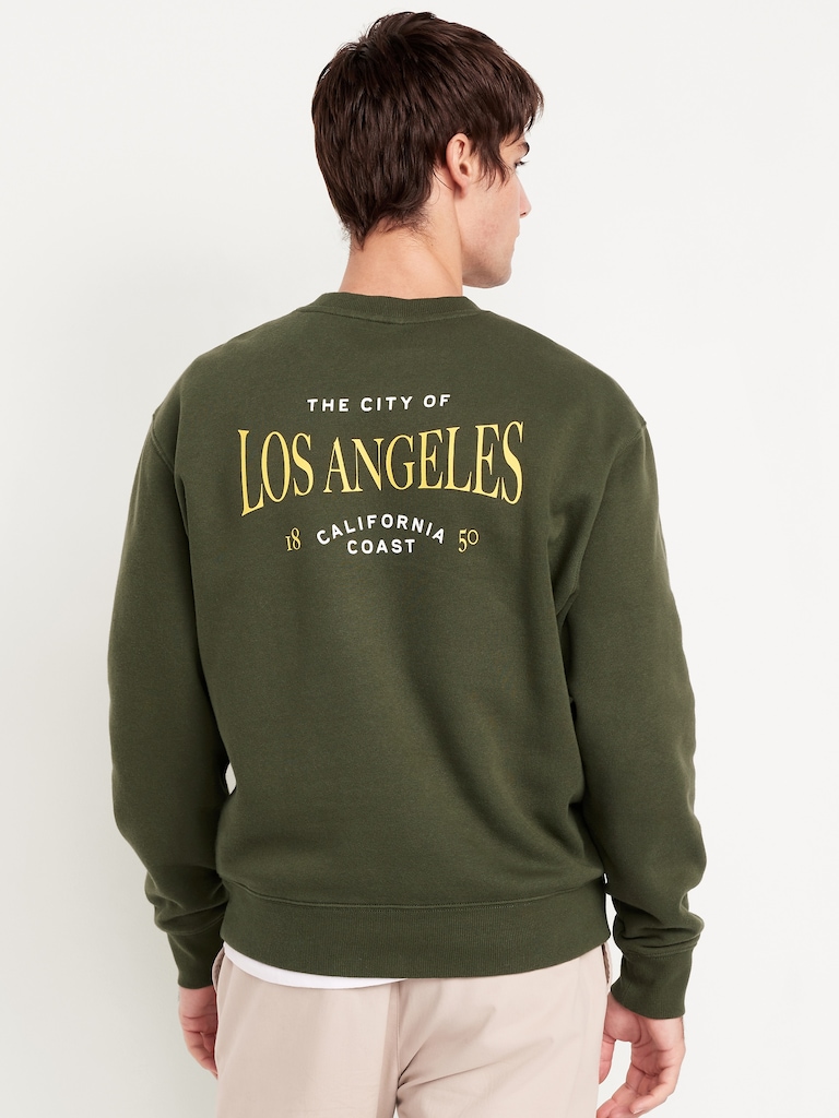Loose Graphic Rotation Crew-Neck Sweatshirt