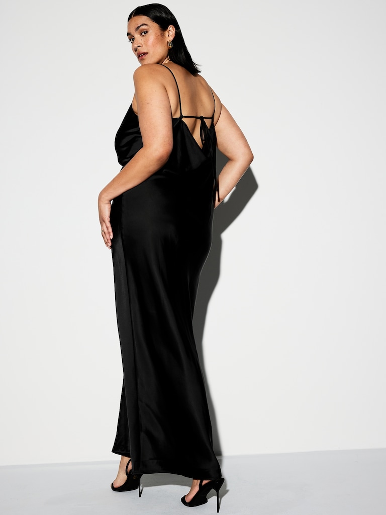 The Occasion by Old Navy Satin Cowl Maxi Dress