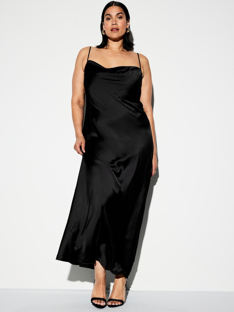 The Occasion by Old Navy Satin Cowl Maxi Dress