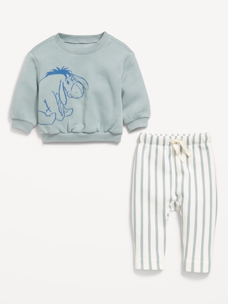 Disney© Crew-Neck Sweatshirt and Sweatpants Set for Baby