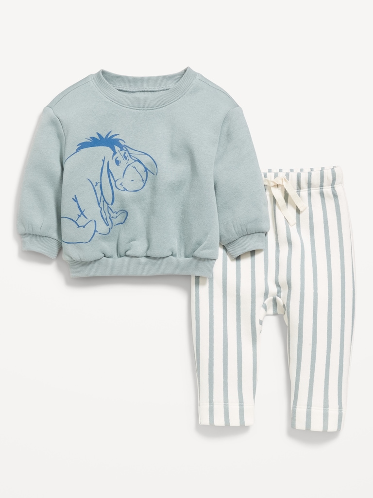 Disney© Crew-Neck Sweatshirt and Sweatpants Set for Baby