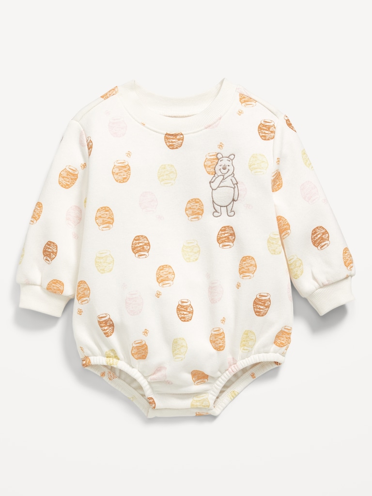 Disney© Long-Sleeve Fleece One-Piece Romper for Baby