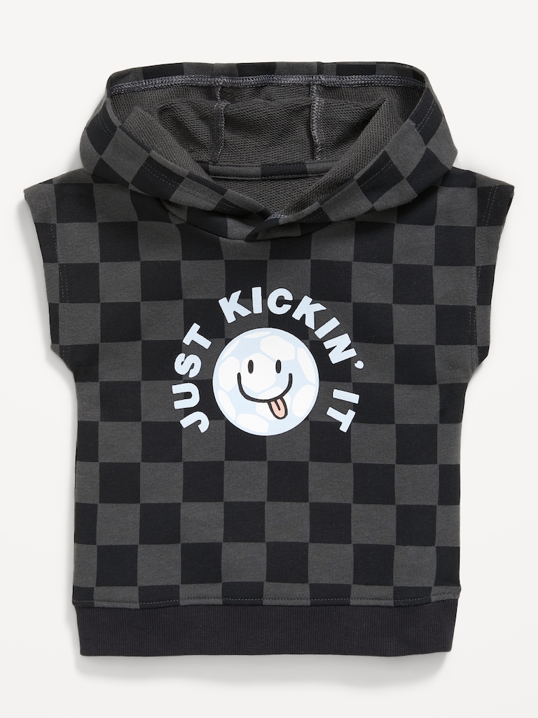 Printed Dolman-Sleeve French Terry Pullover Hoodie for Baby