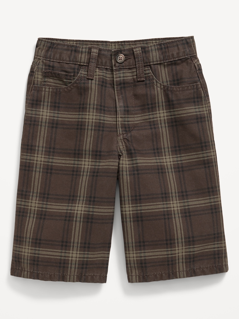 Below Knee Baggy Canvas Shorts for Boys