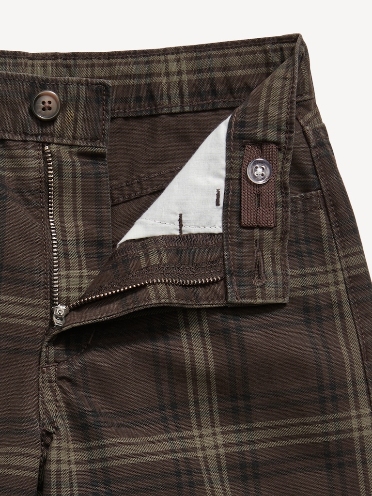 Below Knee Baggy Canvas Shorts for Boys