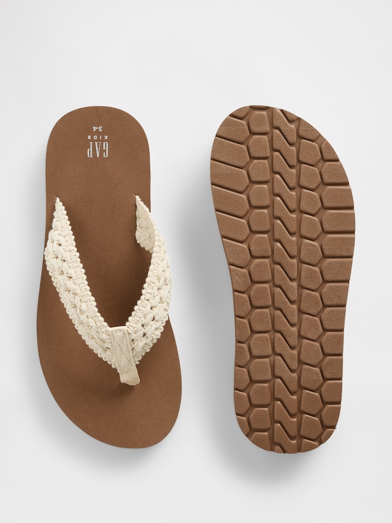 Kids Crochet Flip Flops