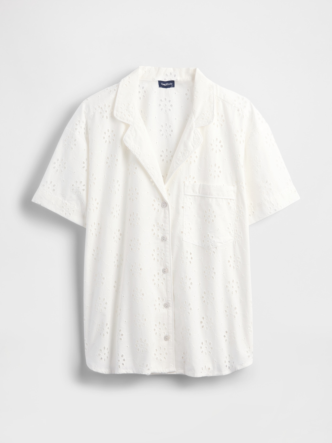 Eyelet Poplin PJ Shirt