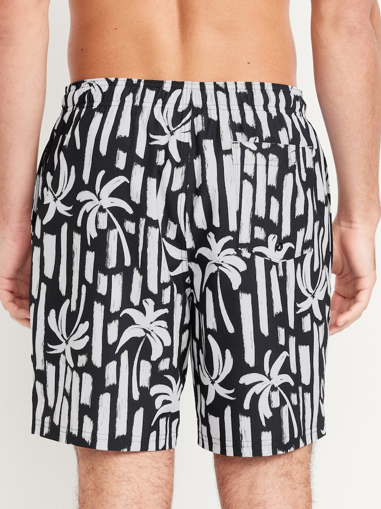 Printed Swim Trunks -- 7-inch inseam
