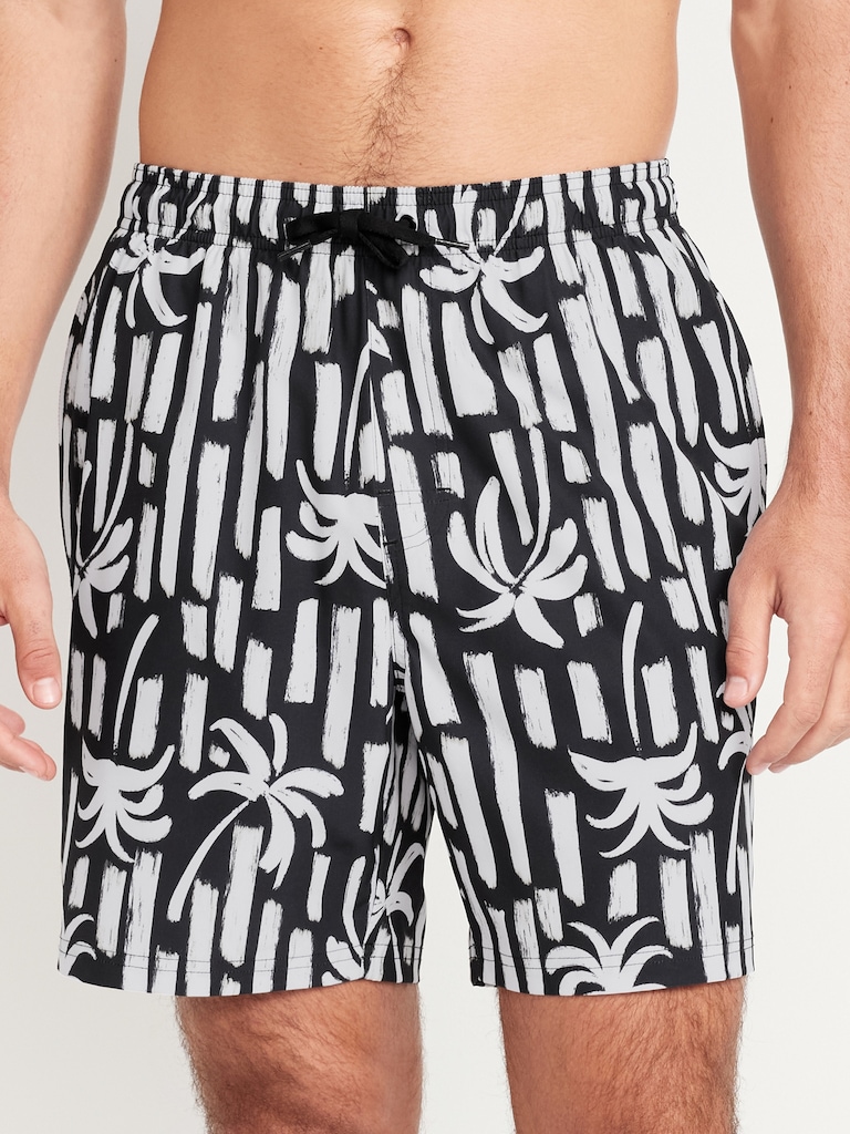 Printed Swim Trunks -- 7-inch inseam