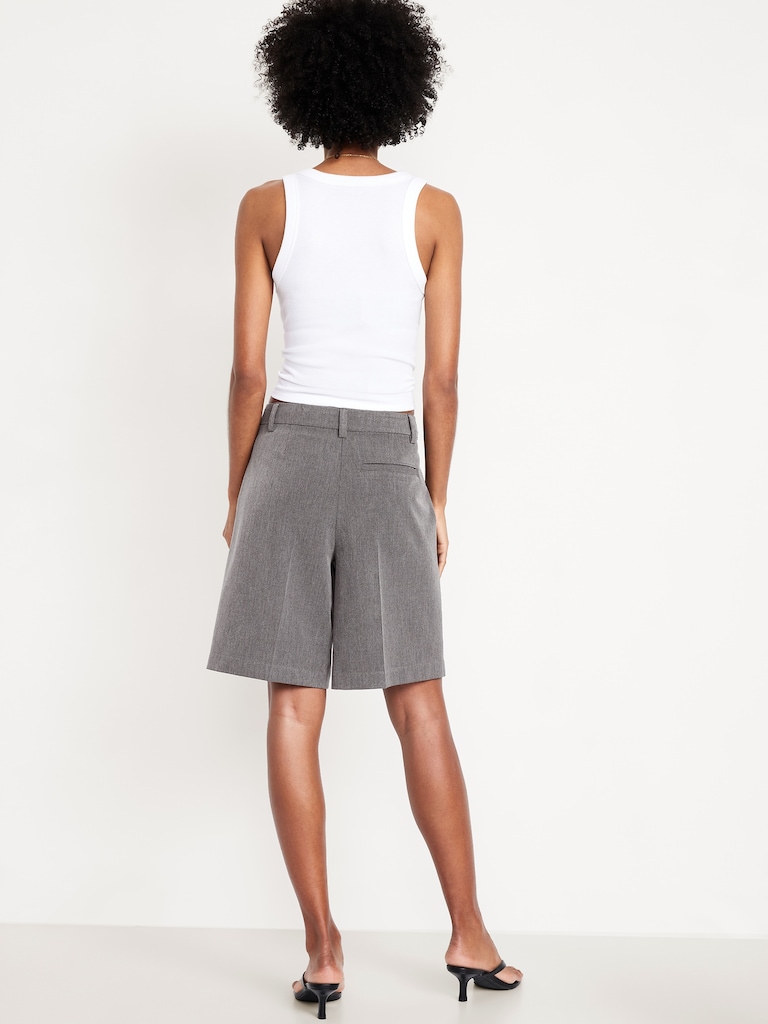 Mid-Rise Taylor Bermuda Shorts -- 10-inch inseam