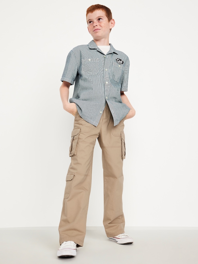 Baggy Cargo Ripstop Pants for Boys