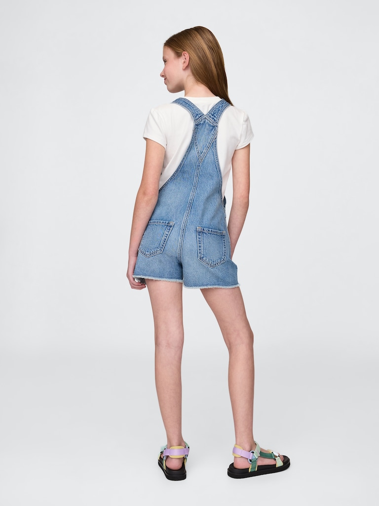 Kids Denim Shortalls